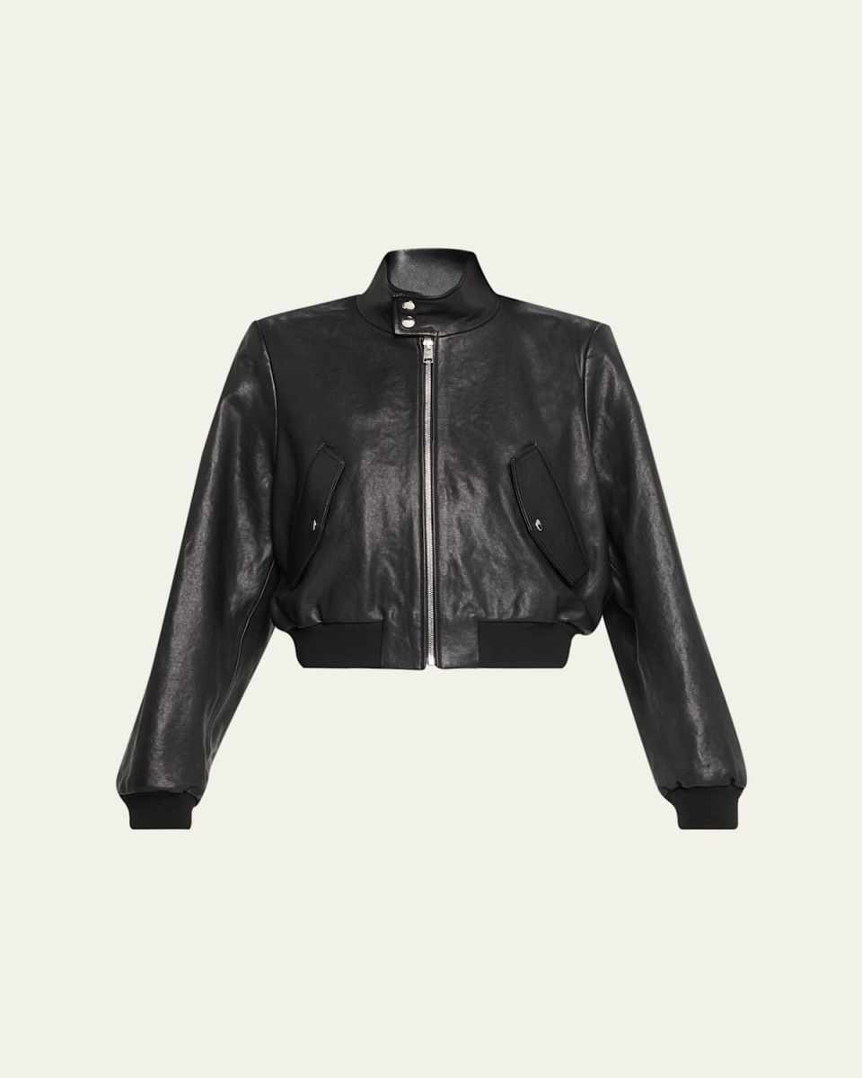 The Leather Harrington Bomber Jacket
